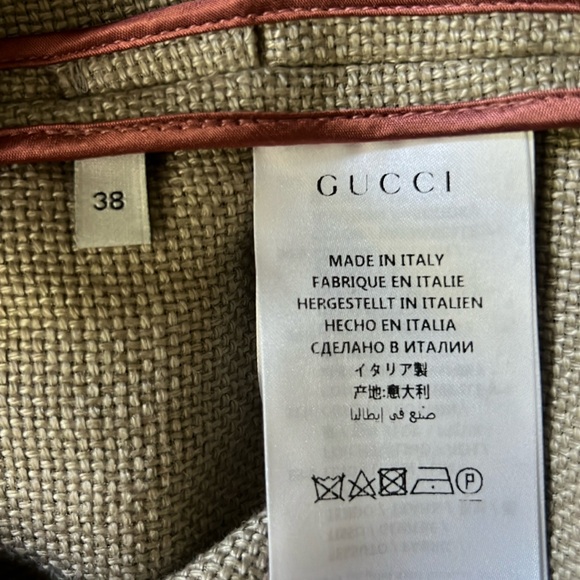 Gucci Garden 2017 Collection Alessandro Michele Linen Coat Size IT38 / US M - Picture 8 of 14